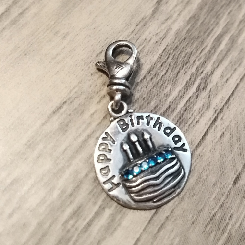 Silpada "Happy birthday" charm sterling silver